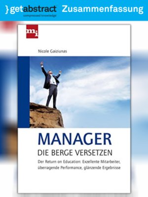 cover image of Manager, die Berge versetzen (Zusammenfassung)